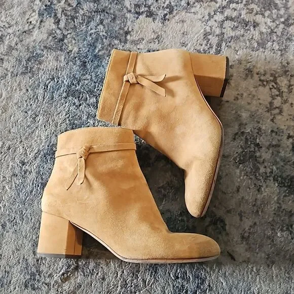 Tan Kate Spade Knott Mid Boot - 9 - Picture 2 of 7